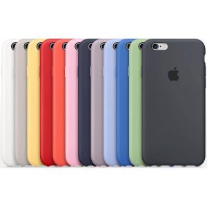 Чехол Silicone Case iPhone 6/6s (силикон/микрофибра)