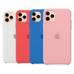 Чехол Silicone Case iPhone 11 Pro Max (силикон/микрофибра)