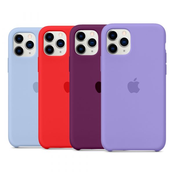 Чехол Silicone Case iPhone 11 Pro (силикон/микрофибра)