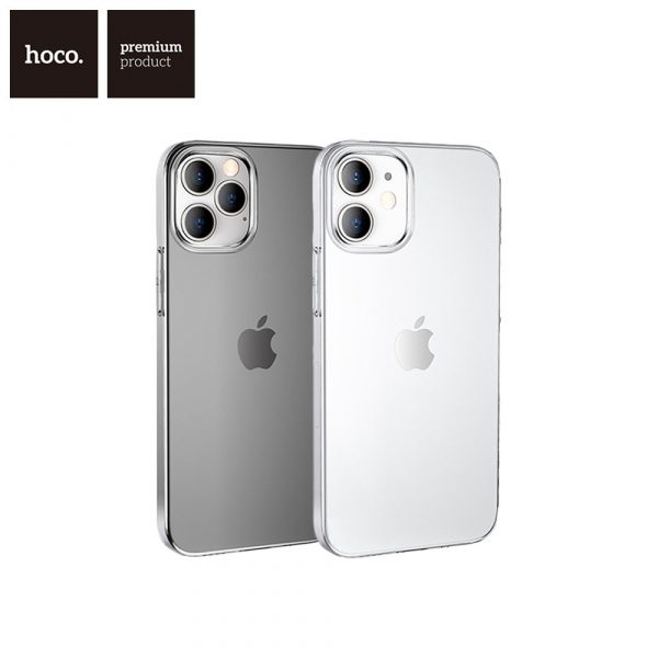 Тонкий прозрачный силиконовый чехол Hoco Light Series iPhone 12/12 Pro