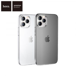 Тонкий прозрачный силиконовый чехол Hoco Light Series iPhone 12 Pro Max