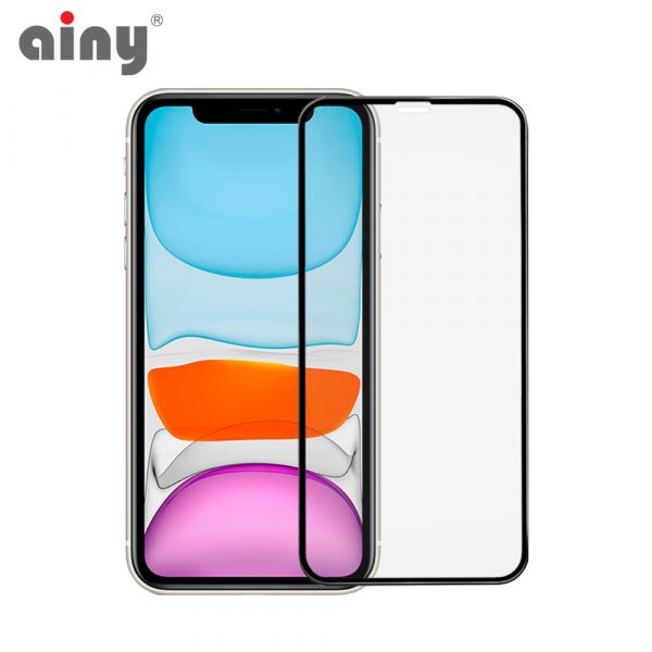 3D защитное стекло Ainy® iPhone XR/11 (только перед)