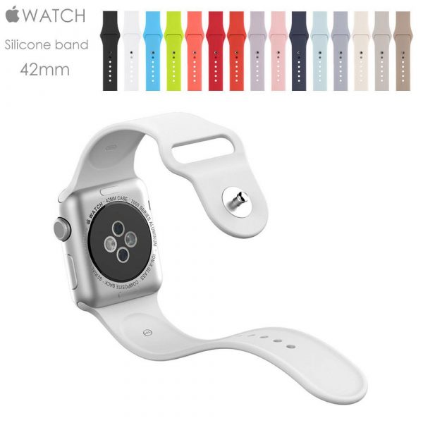 Силиконовый ремешок Apple Watch 42мм/44мм (26 цветов)