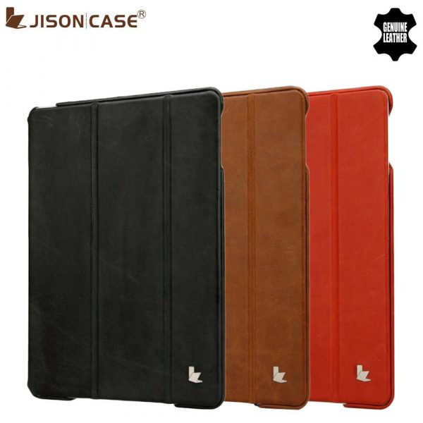 Чехол-книжка JisonCase® Premium Leather Smart Cover iPad Air/Air2 (натуральная кожа)