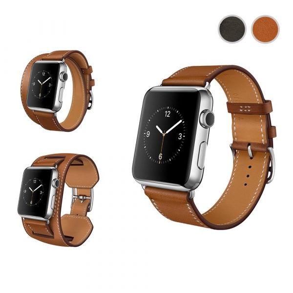 Кожаный ремешок Watch strap set 3 in 1 Apple Watch 38мм