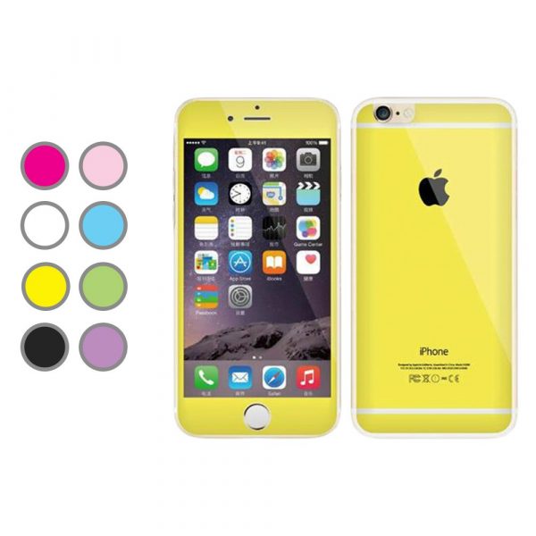 Комплект цветных защитных стекол iPhone 6/6s (комплект)