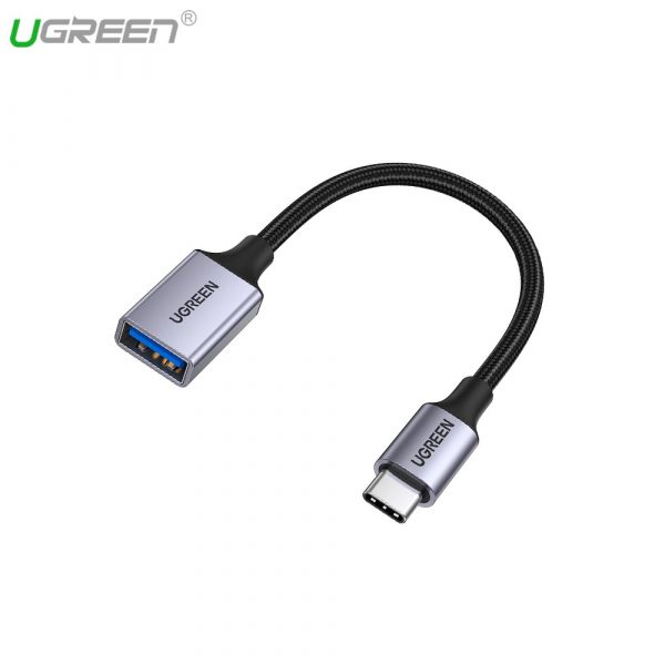 Адаптер UGreen® USB-C to USB-A 3.0 OTG Cable (125 мм / Nylon Braid)