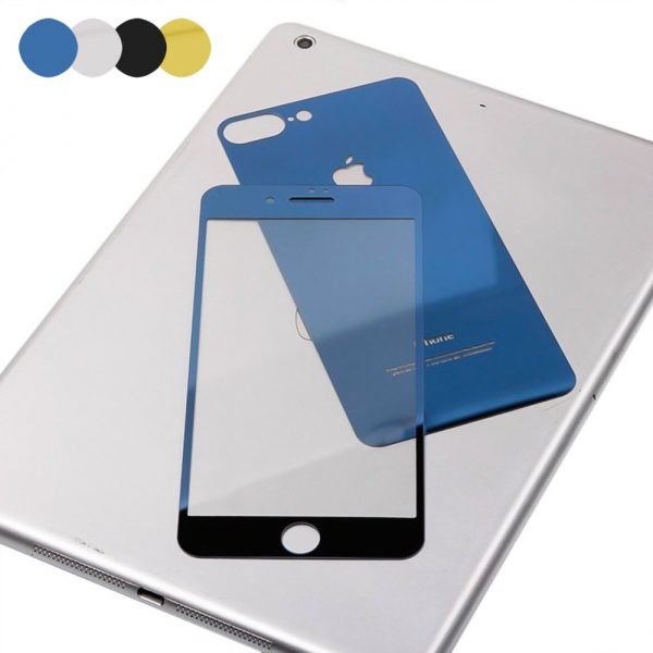 Комплект цветных защитных стекол iPhone 7 Plus/8 Plus