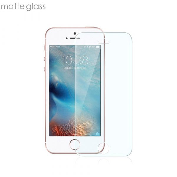 Матовое защитное стекло iPhone 5/5S/SE (только перед)