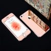 Комплект зеркальных защитных стекол iPhone 5/5s/SE (розовое золото) 4244